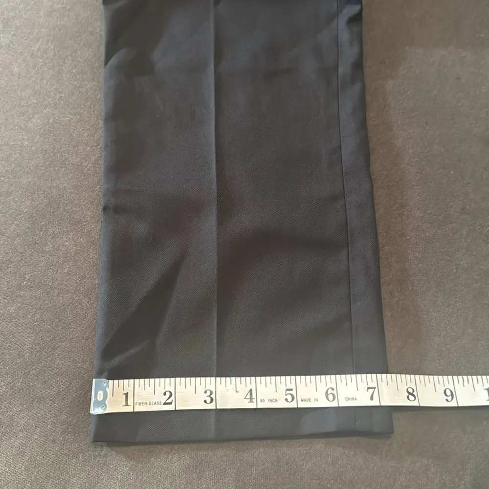 Men’s Black 2 Piece Slim Fit Suit Prom Party Formal Size 38 Jacket 32 Pants